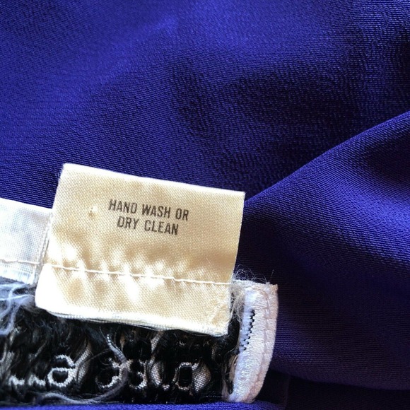 Pierre Cardin Vintage Wrap Dress Purple V-Neck Beaded Sequins - Picture 5 of 12